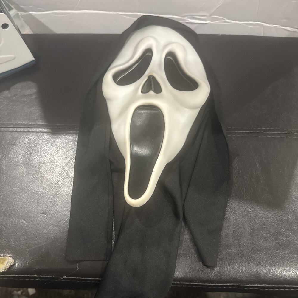 Easter Unlimited Ghost Face Scream Mask Black Hood Halloween Costume